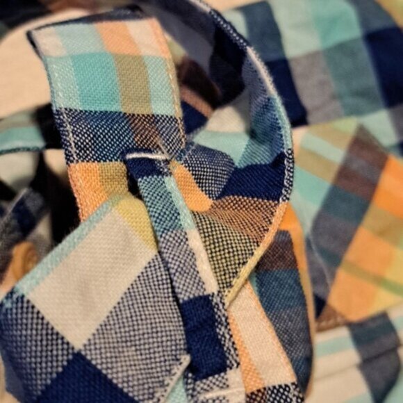 Janie and Jack boys size 0-3 months plaid romper - Picture 8 of 8